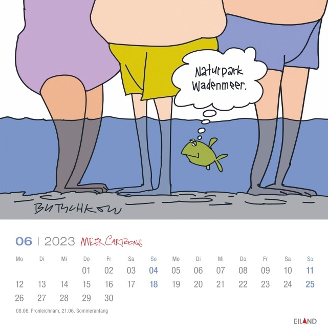 Kalender "Meer Cartoons" 2023 Gallery 152